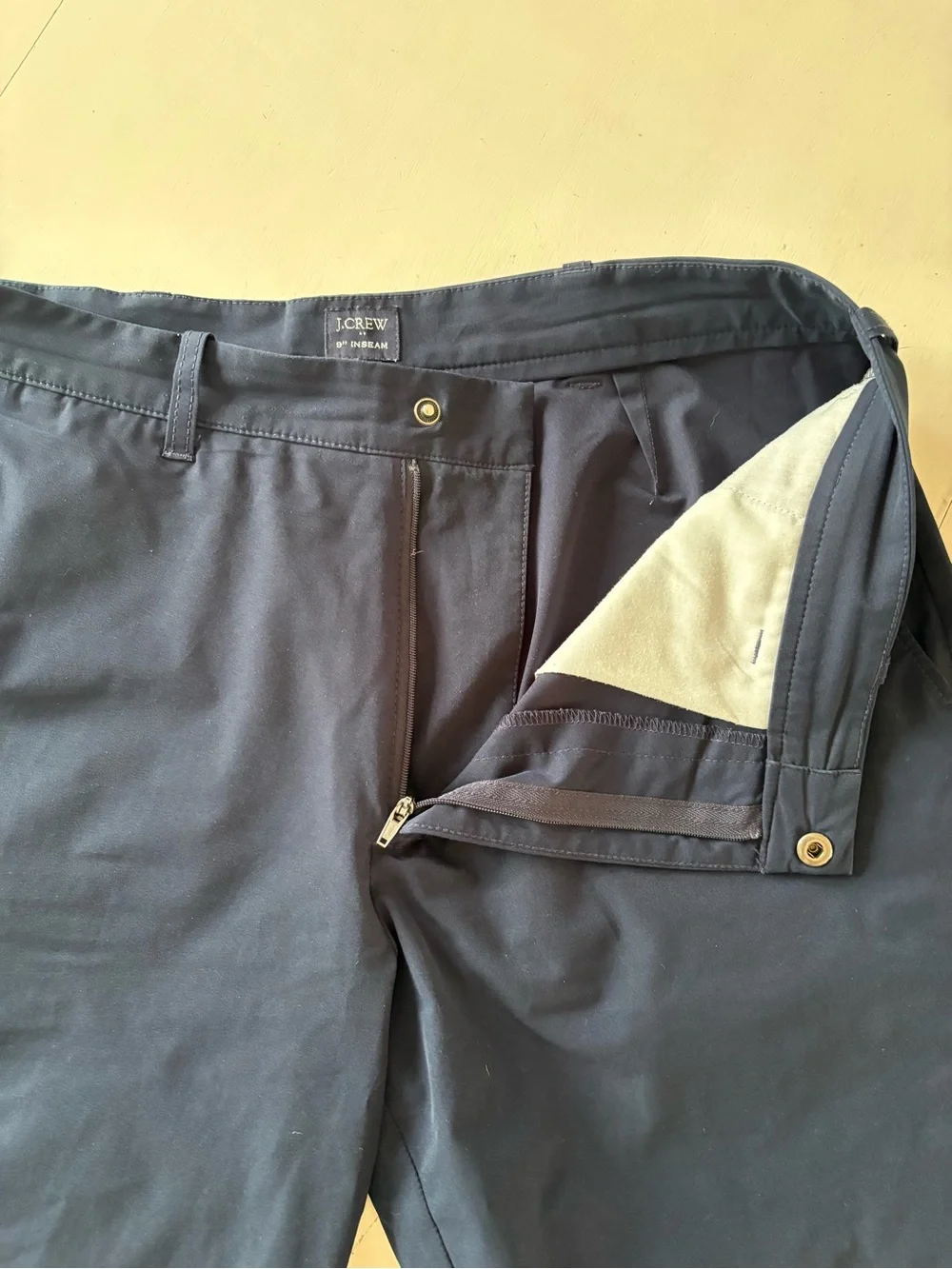 J. Crew Men’s Navy Flat-Front performance Shorts